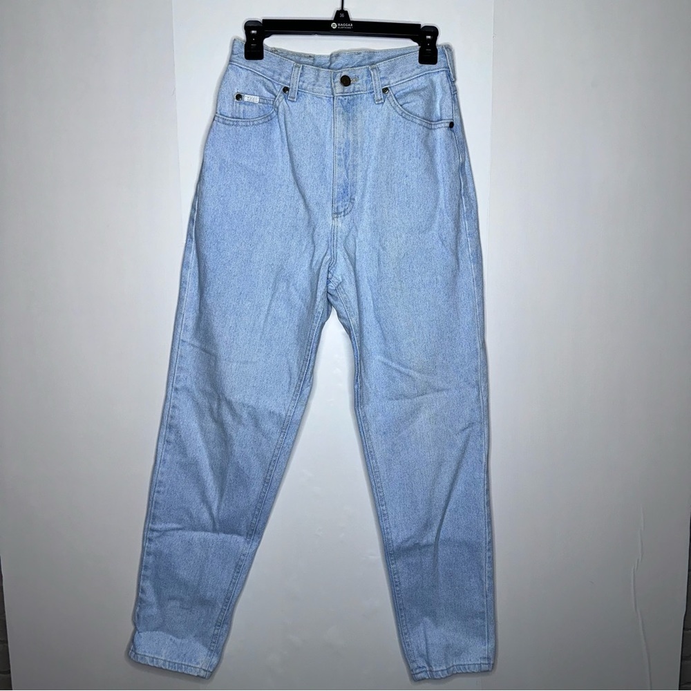Lee vintage women’s light wash relaxed fit straight leg jeans size 10 medium